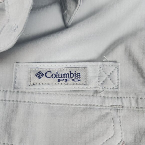 Columbia Performance Fishing Gear Lo Drag Long Sleeve Shirt Cirrus Grey Women L - Picture 9 of 12